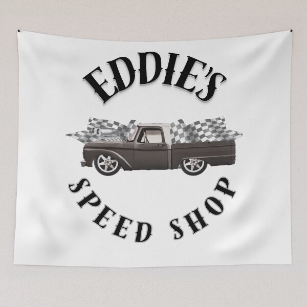 Item preview, Eddie's speed shop designed and sold by TaraPen.