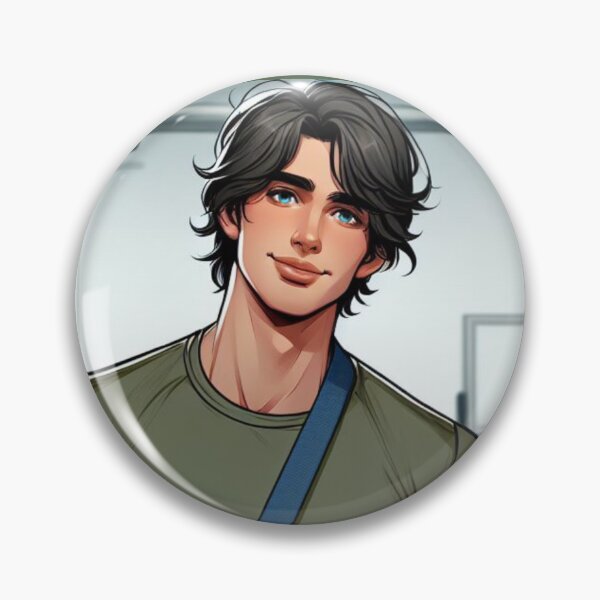 Item preview, Cute Guy - Gym - Book Boyfriend - Character Art designed and sold by AmberRoseWrites.