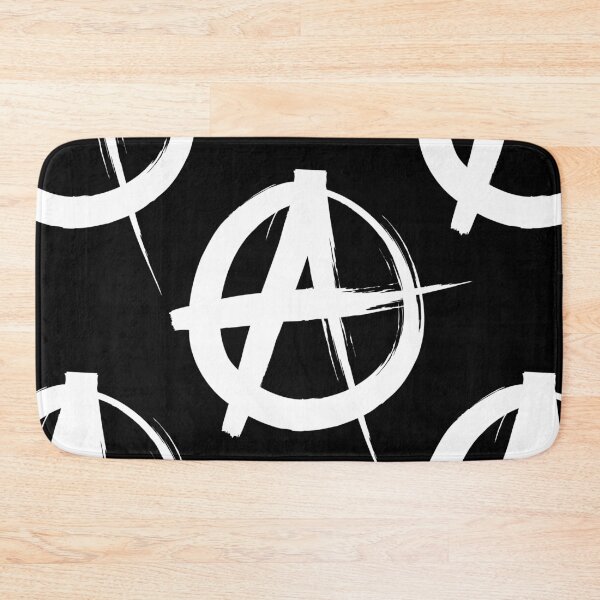 Item preview, black and white anarchy symbol designed and sold by Gossip Rag.