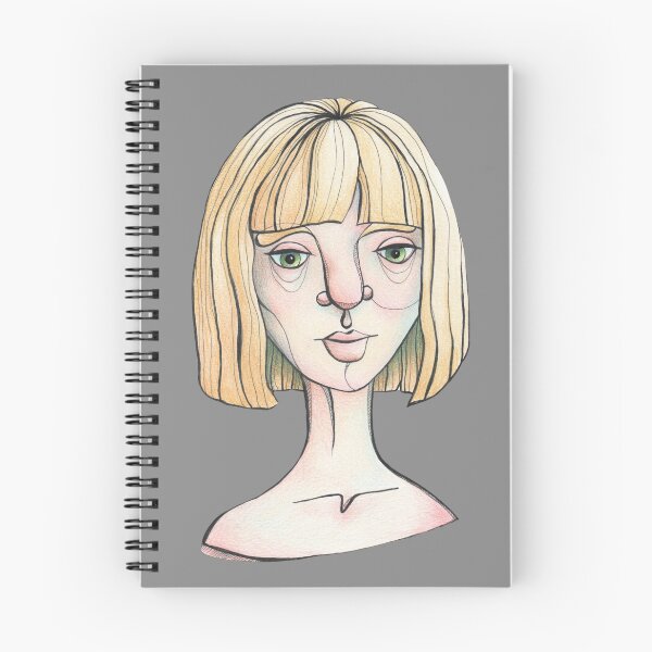 Item preview, Copy of Musing Faces #4 - Portrait illustration with blonde hair designed and sold by Kat Jones Art.