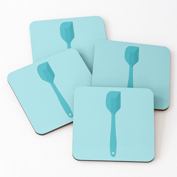 Item preview, Teal Turquoise Silicone Kitchen Spatula | Aqua-Blue Culinary Essential Ar designed and sold by Olitvia.