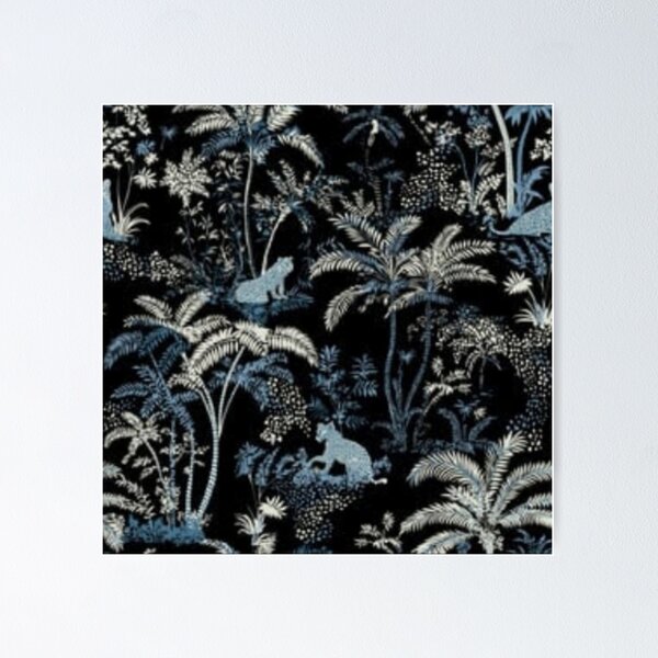 Item preview, Exotic Midnight Jungle Jive : un papier peint léopard tropical par Hookedonwalls. designed and sold by Arslan2013.
