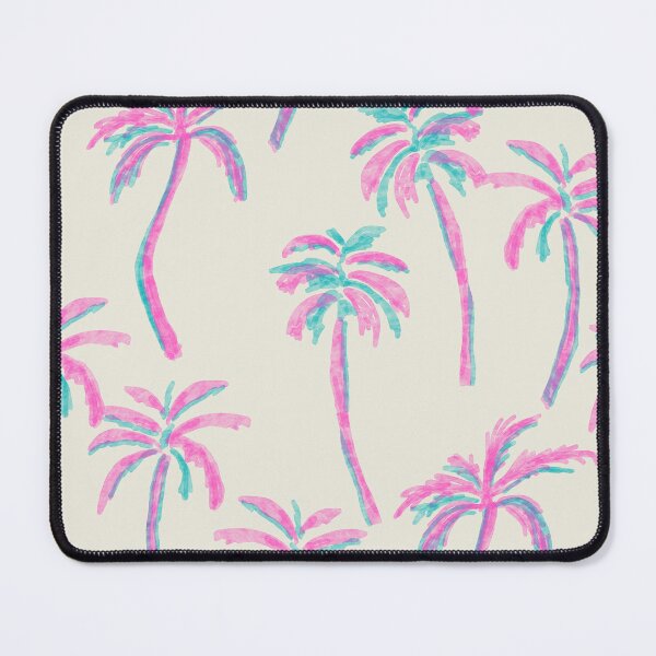 Item preview, Tropical Palms in Retro Palm Springs Style in hot pink &yellow designed and sold by aneladesigns.