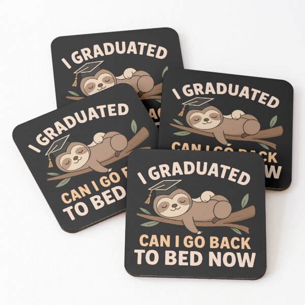 Item preview, Funny Graduation Sloth - I Graduated Can I Go Back To Bed Now - Cute Lazy Graduate designed and sold by Darkifun.
