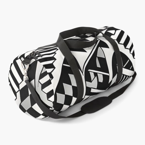 Item preview, Chess Pattern Impossible Architecture | Black & White Optical Illusion Art in Escher Style designed and sold by WAUZ.