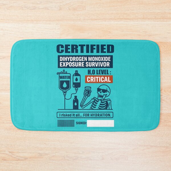 Item preview, Official DHMO Survivor Certificate – Sign It Yourself! designed and sold by My Cool Store.