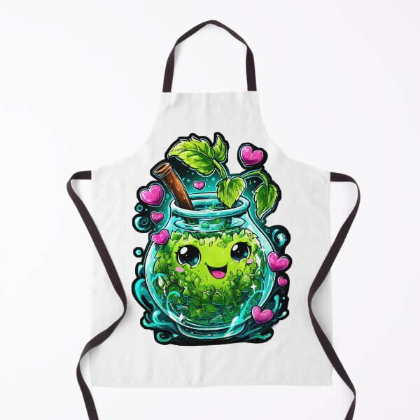 Item preview, Kawaii Yerba Mate Love – Cute Leafy Mate in Glass Mate with Hearts designed and sold by flamini.