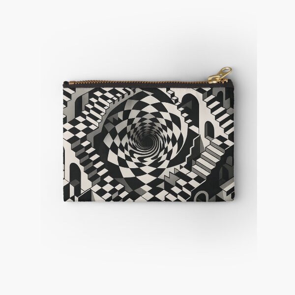 Item preview, Melting Chess Vortex | Impossible Black & White Architecture with Optical Illusions designed and sold by WAUZ.