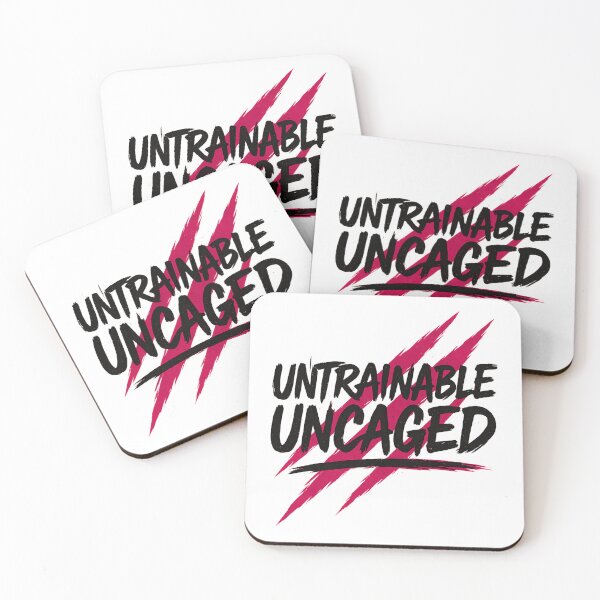 Item preview, Untrainable Uncaged | Savage Claw Mark Rebellion Text Design designed and sold by MarCinu Art.