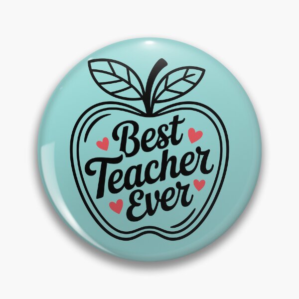 Item preview, Best Teacher Ever Apple designed and sold by theartfulaspie.