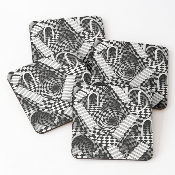 Item preview, Trippy Chessboard Time Warp | Melting Architecture Optical Illusion in 4K designed and sold by WAUZ.