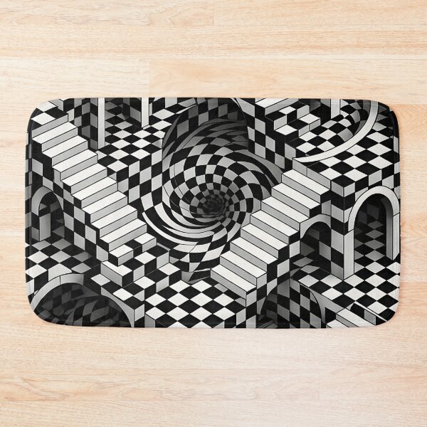 Item preview, Trippy Chessboard Time Warp | Melting Architecture Optical Illusion in 4K designed and sold by WAUZ.