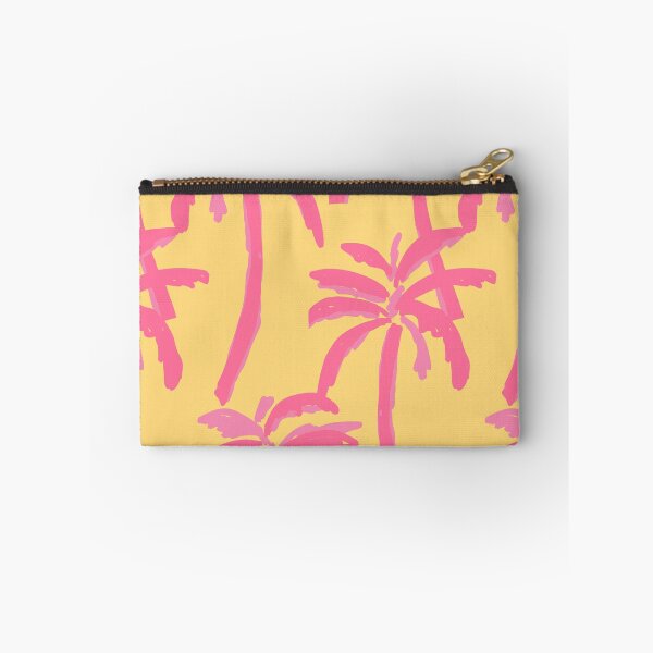 Item preview, Tropical Palms in Retro Palm Springs Style in pink &yellow designed and sold by aneladesigns.