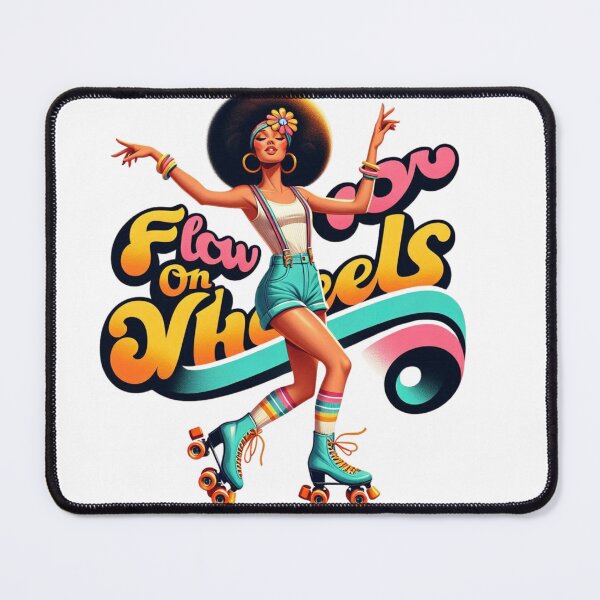 Item preview, Retro Roller Skater – Flow on Wheels Disco Vibes Art designed and sold by JenniferCreaArte .