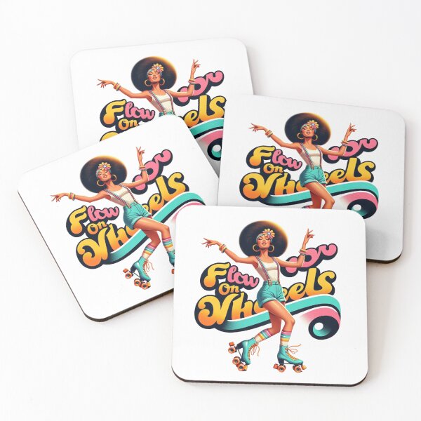 Item preview, Retro Roller Skater – Flow on Wheels Disco Vibes Art designed and sold by JenniferCreaArte .