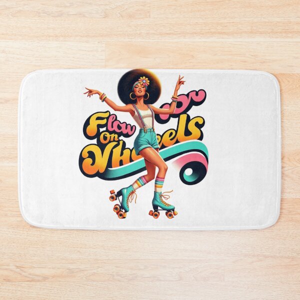 Item preview, Retro Roller Skater – Flow on Wheels Disco Vibes Art designed and sold by JenniferCreaArte .