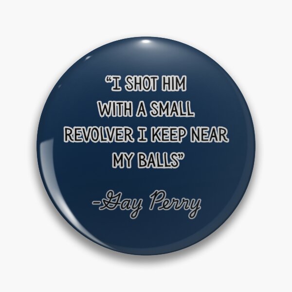 Item preview, Kiss Kiss Bang Bang Quote, Blue Backround designed and sold by SillyFun.
