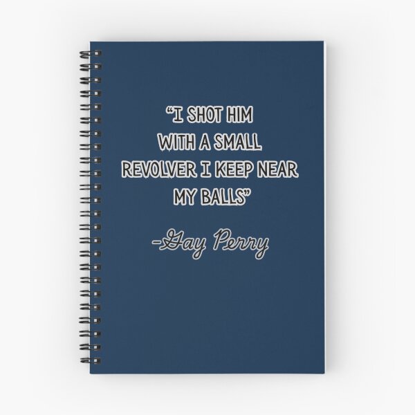 Item preview, Kiss Kiss Bang Bang Quote, Blue Backround designed and sold by SillyFun.