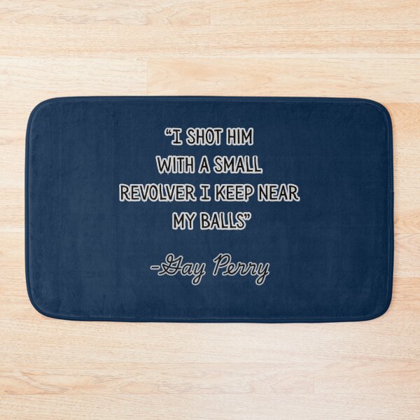 Item preview, Kiss Kiss Bang Bang Quote, Blue Backround designed and sold by SillyFun.