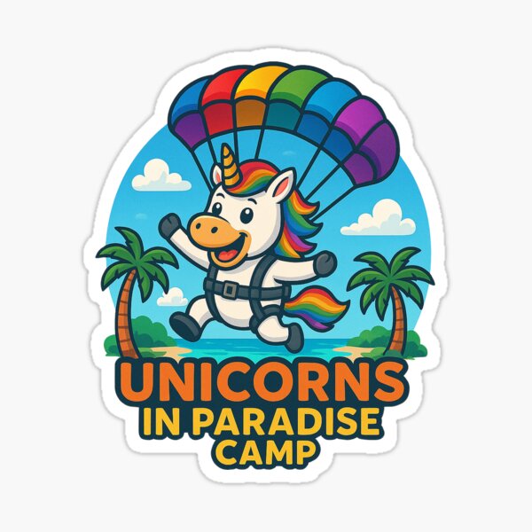 Item preview, Camp des Licornes au Paradis designed and sold by Flywear-eu.