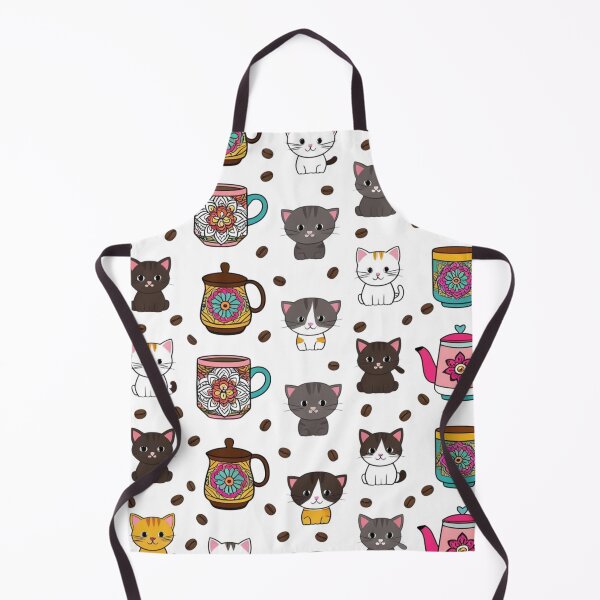 Item preview, Many Happy Cats and Coffee Mugs - Colorful pattern 7 designed and sold by AlinaSCorner.
