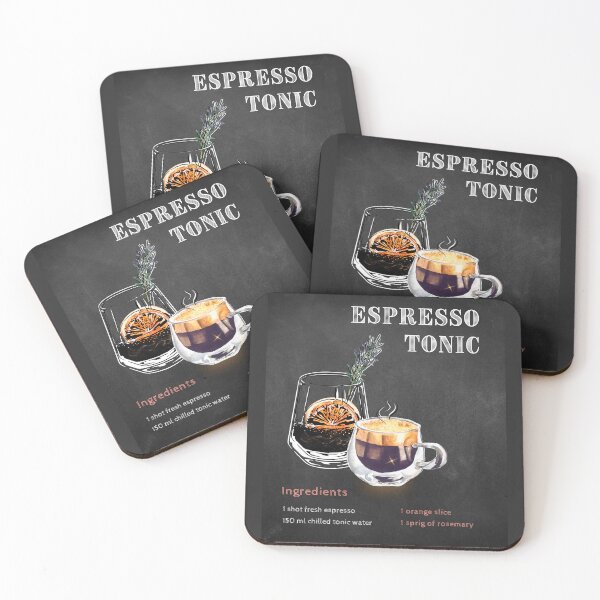 Item preview, Espresso Tonic - Blackboard Poster  designed and sold by Lunardreams54.