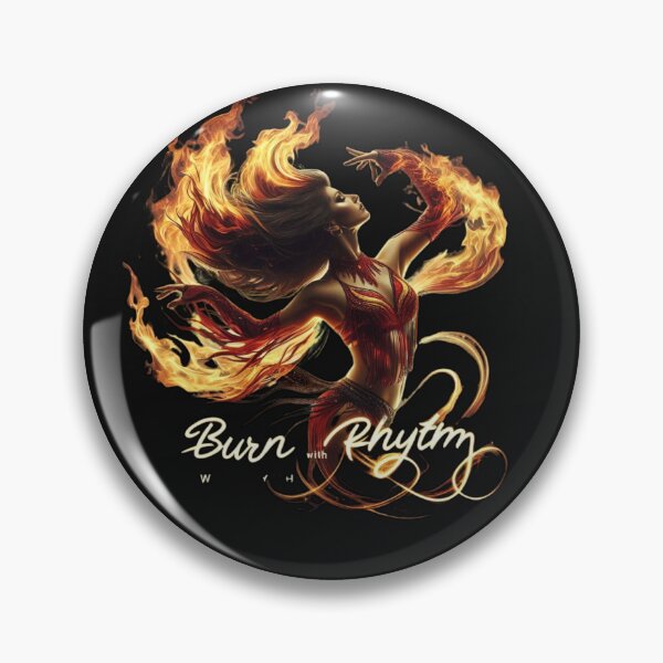Item preview, Flame Dancer – Burn with Rhythm Fire Art Design designed and sold by JenniferCreaArte .