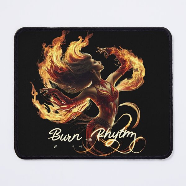 Item preview, Flame Dancer – Burn with Rhythm Fire Art Design designed and sold by JenniferCreaArte .