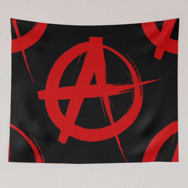 Item preview, red anarchy symbol designed and sold by Gossip Rag.