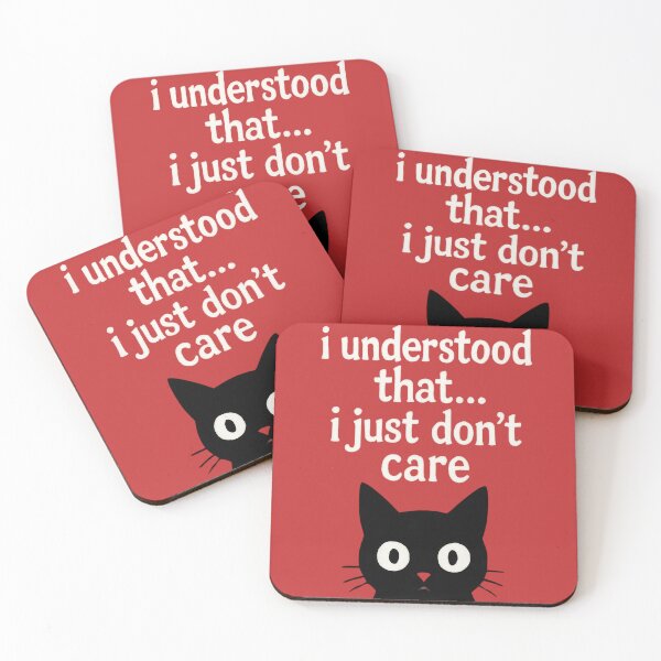Item preview, I Understood That I Just Dont Care designed and sold by artchic4you.