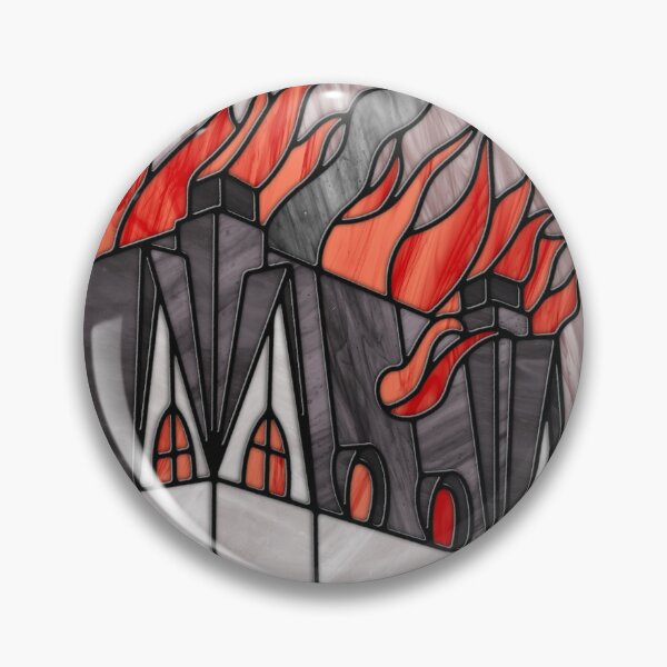 Item preview, A Series of Unfortunate Events - House on Fire (Digital Stained Glass) designed and sold by 24/7 Watcher.