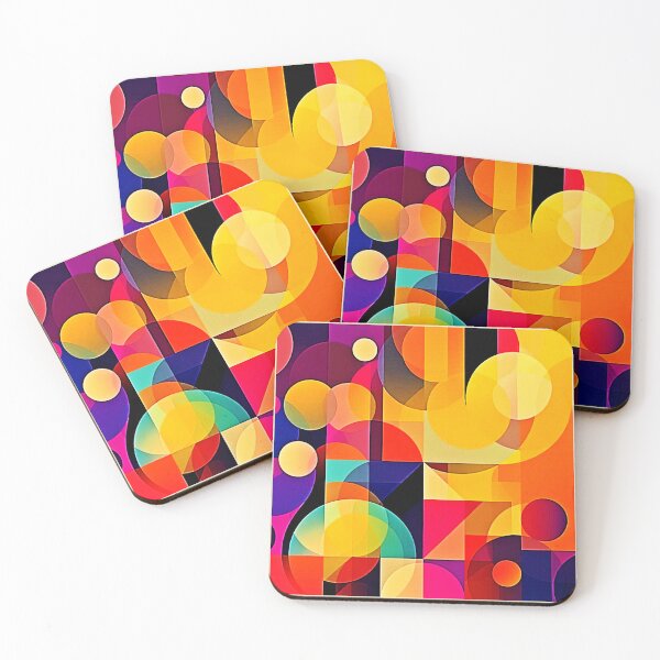 Item preview, Vibrant Geometric Harmony designed and sold by Health And Fitness Posts e-Store.