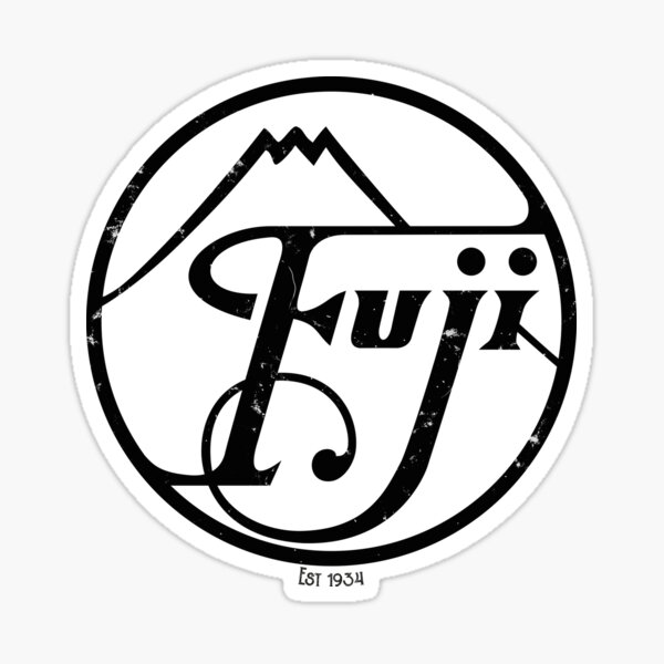 Vintage Fujifilm logo BLACk- 1934 Sticker