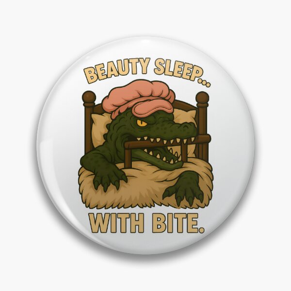Item preview, Beauty Sleep… With Bite – Funny Alligator Bedtime T-Shirt Design designed and sold by TeeTimeTreasure.
