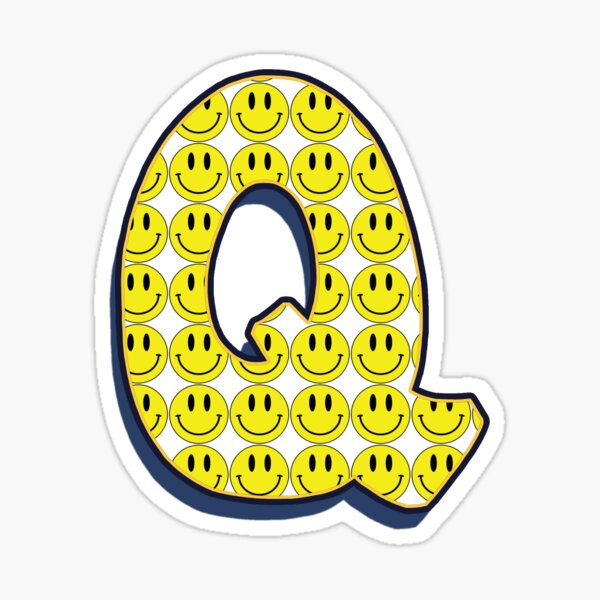 Letter Q - Smile Sticker