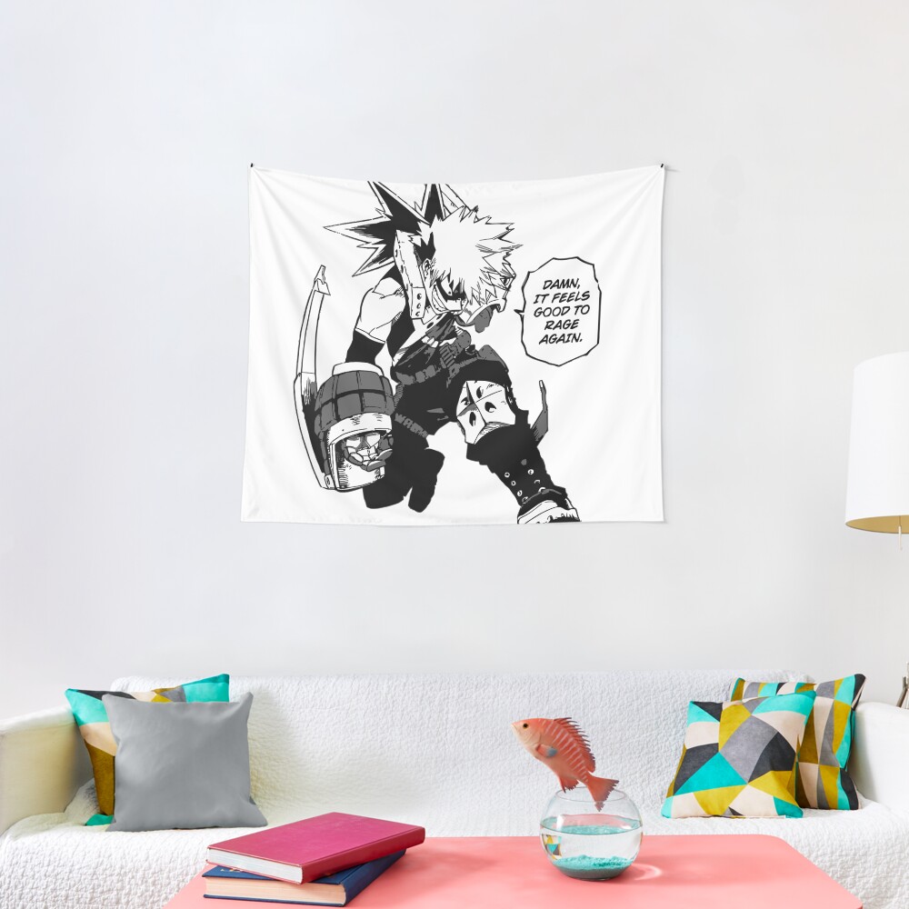 Raging Bakugou Tapestry