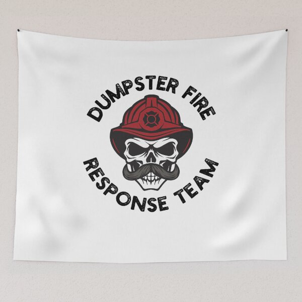 Item preview, Dumpster Fire Response team funny work humor skeleton designed and sold by snowry.