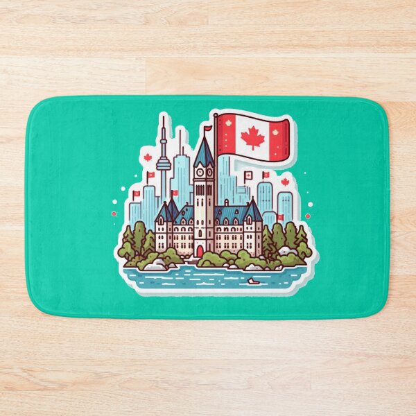 Item preview, Castle Toronto, Toronto Canada, Castle skyline, Castle landscape,  designed and sold by PaintMeWorld.