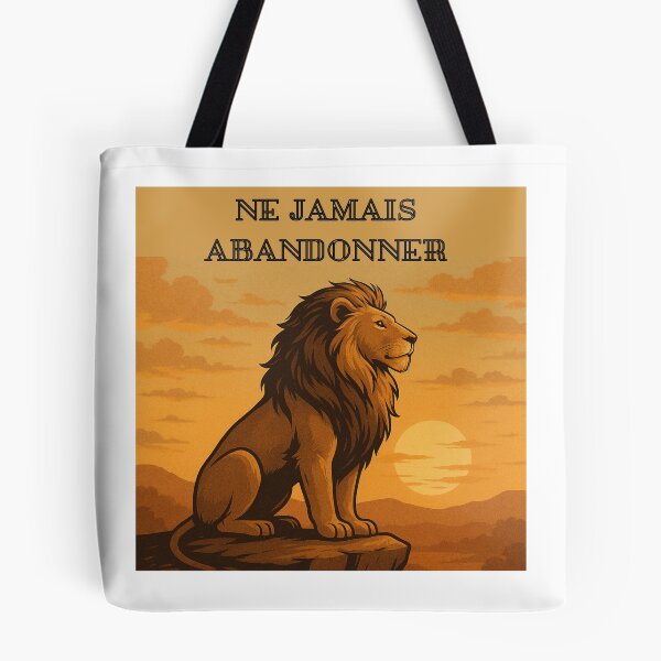Item preview, Majestic lion, elevated rock, sunset, orange sky, powerful silhouette, determined gaze, inner strength, inspiring atmosphere designed and sold by Rolukino Design.