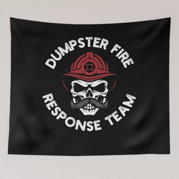 Item preview, Dumpster Fire Response team funny work humor skeleton designed and sold by snowry.