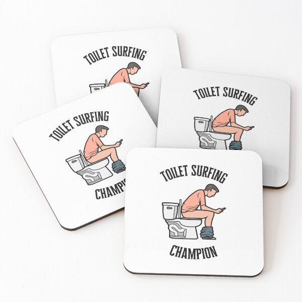 Item preview, Toilet surfing champion designed and sold by NicMacTees.