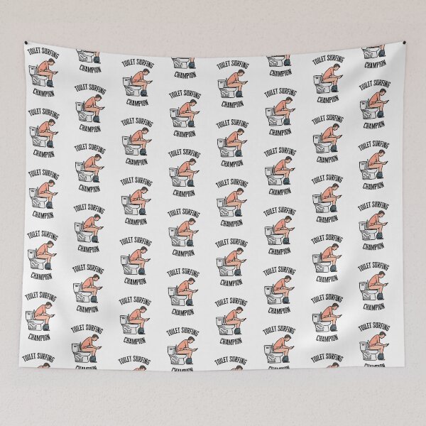 Item preview, Toilet surfing champion designed and sold by NicMacTees.