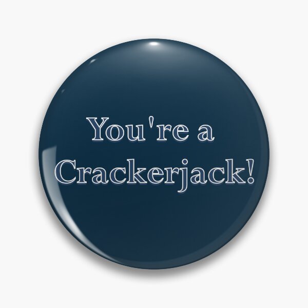 Item preview, "You're a Crackerjack" Typography in Blue and White designed and sold by WD-Artist.