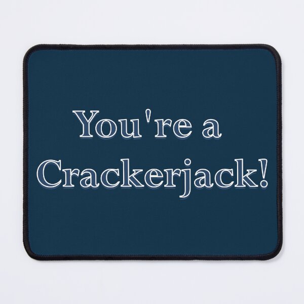Item preview, "You're a Crackerjack" Typography in Blue and White designed and sold by WD-Artist.
