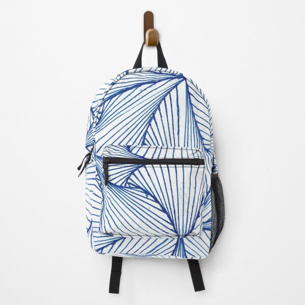 Item preview, mirrored blue and white abstract art designed and sold by 0-sarah-0.