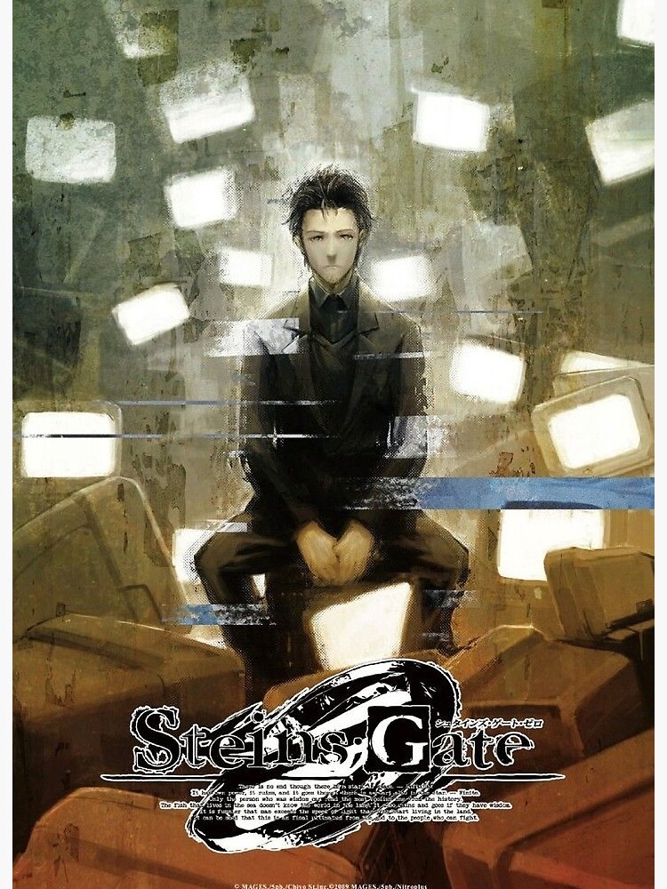 Steins Gate 0 Poster Design Art Board Print By Rollermobster Redbubble