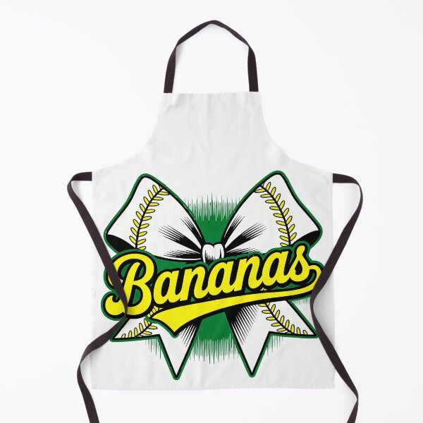 Item preview, Bananas Softball Bow Cute Team Spirit Design designed and sold by designleon19.
