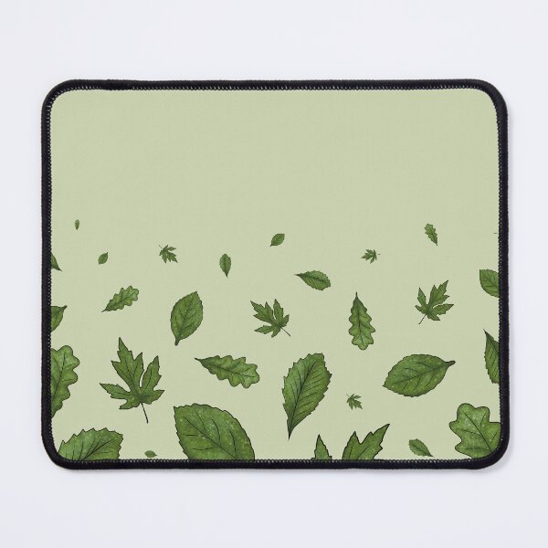 Item preview, Pattern of freely falling green leaves designed and sold by Cherevan.