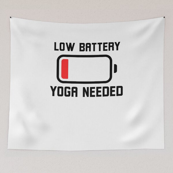 Item preview, Low Battery Yoga Needed funny yoga lover designed and sold by snowry.