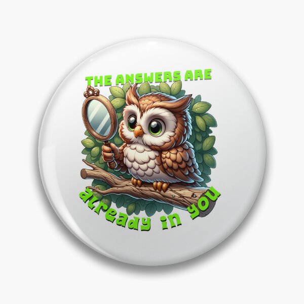 Item preview, The Answers Are Already in You – Cartoon Owl Art  designed and sold by MTeesGA.